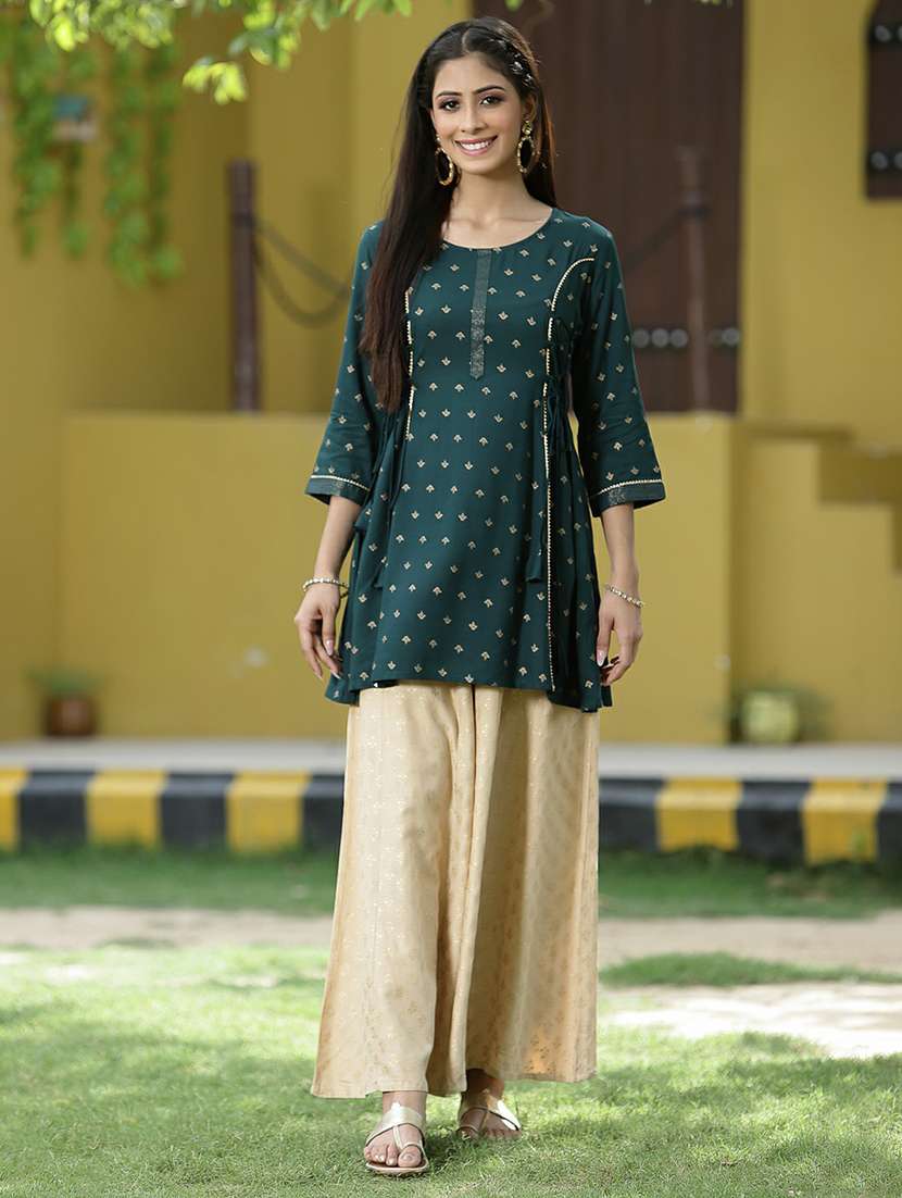 women printed round neck straight kurti - 21679301 - Zoom Image - 0
