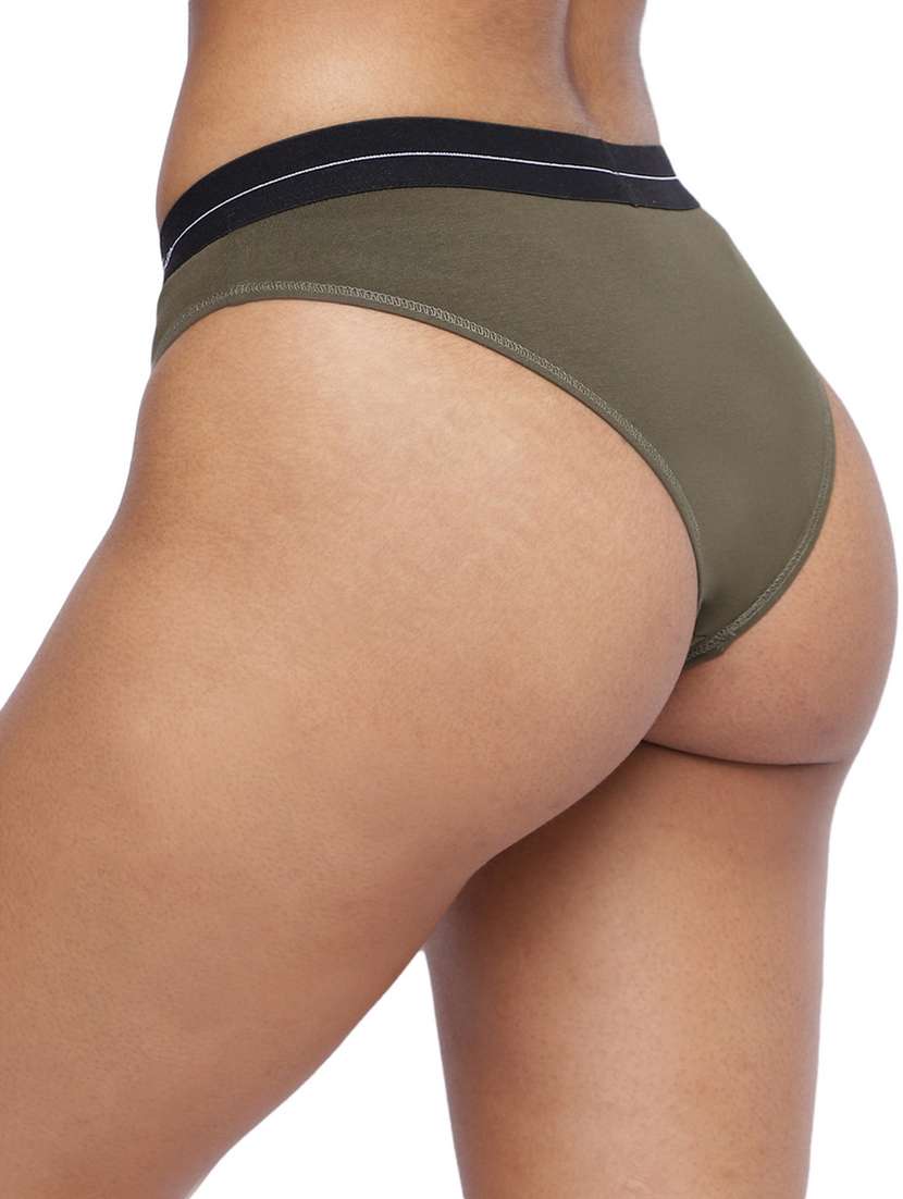 women plain low rise bikini panty - 21679320 -  Standard Image - 3
