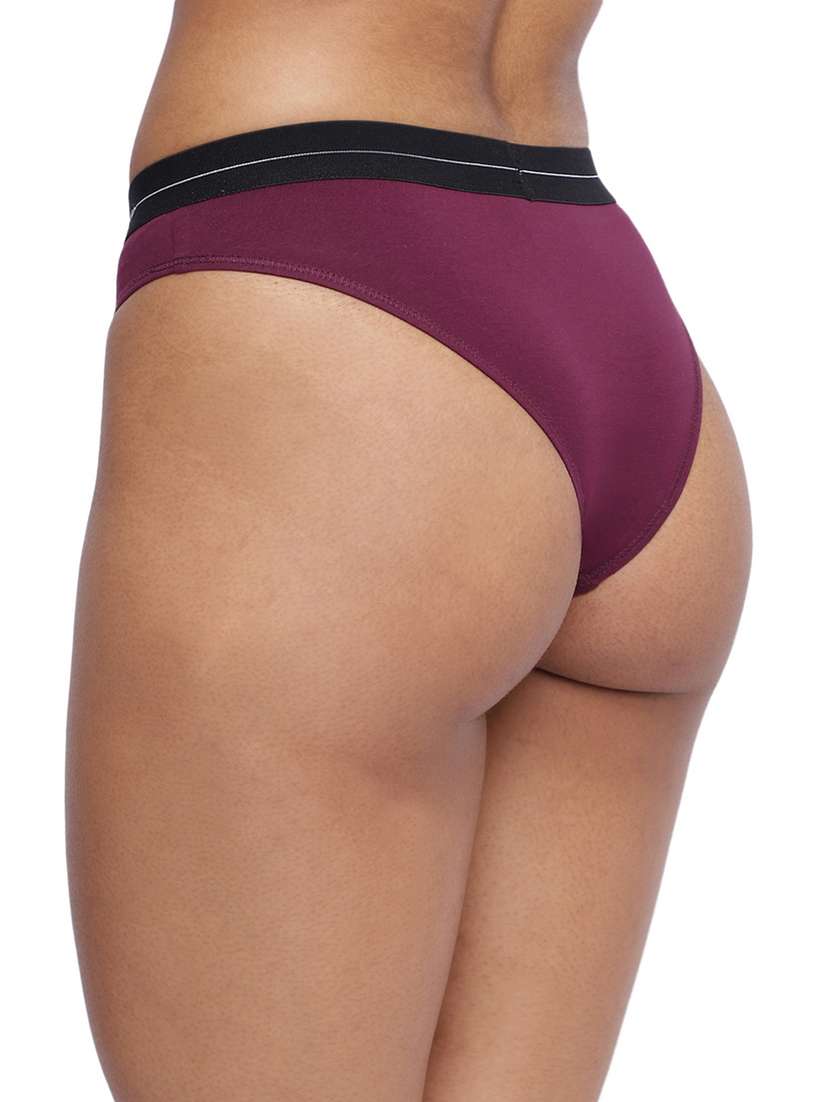 women plain low rise bikini panty - 21679321 - Standard Image - 3