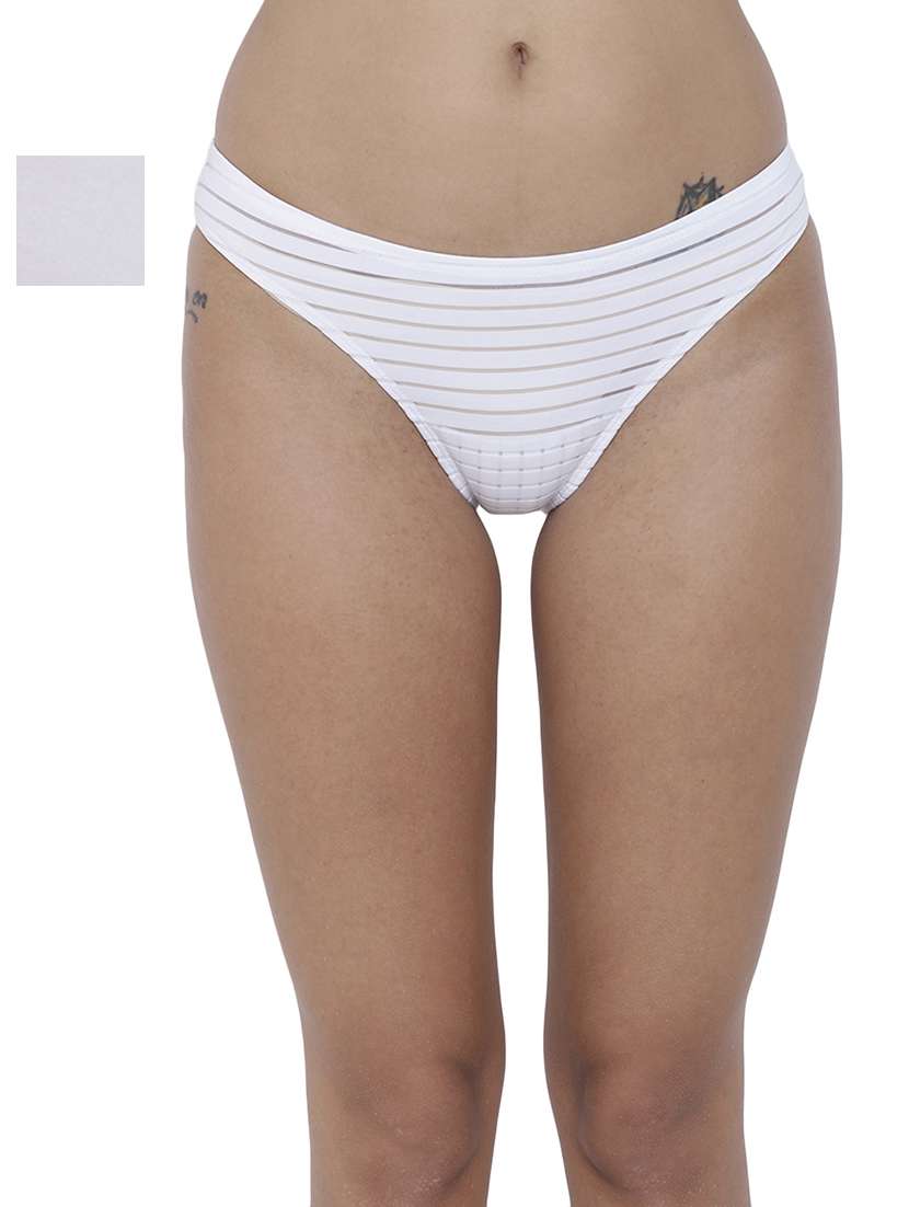 women solid low rise bikini combo