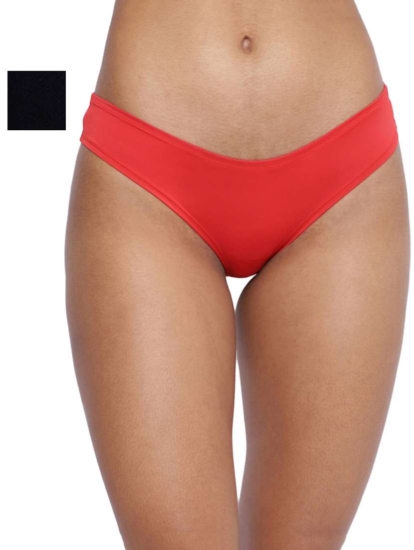 women solid low rise bikini combo - 21679359 -  Zoom Image - 0