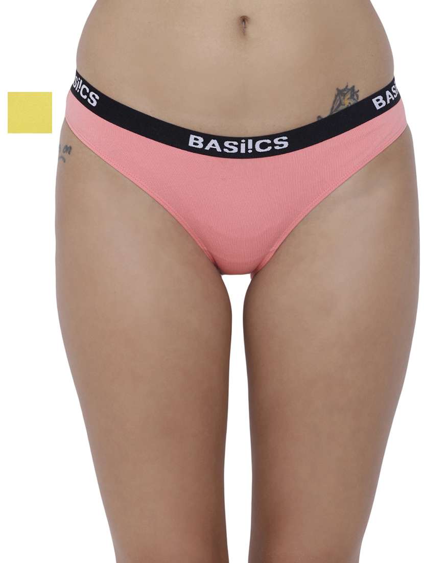 women solid low rise bikini combo