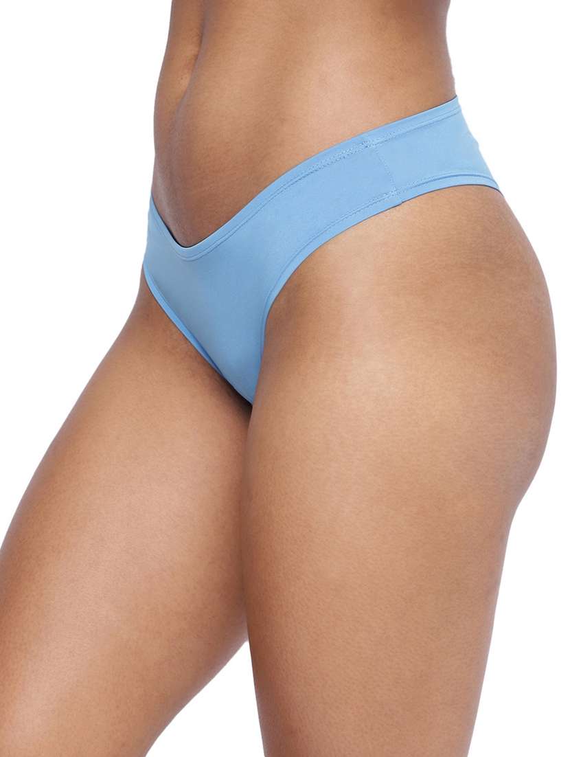 women solid low rise bikini combo - 21679365 -  Standard Image - 3