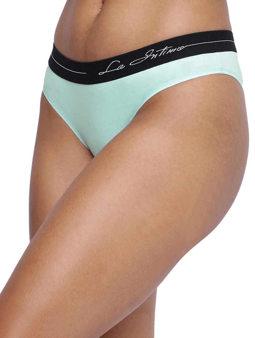 women solid low rise bikini combo - 21679367 - Standard Image - 3