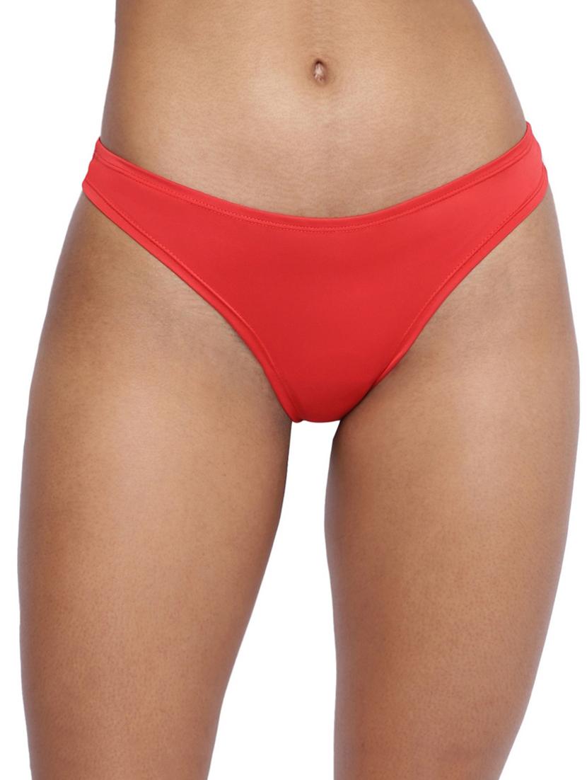 women solid low rise bikini combo - 21679368 - Standard Image - 3