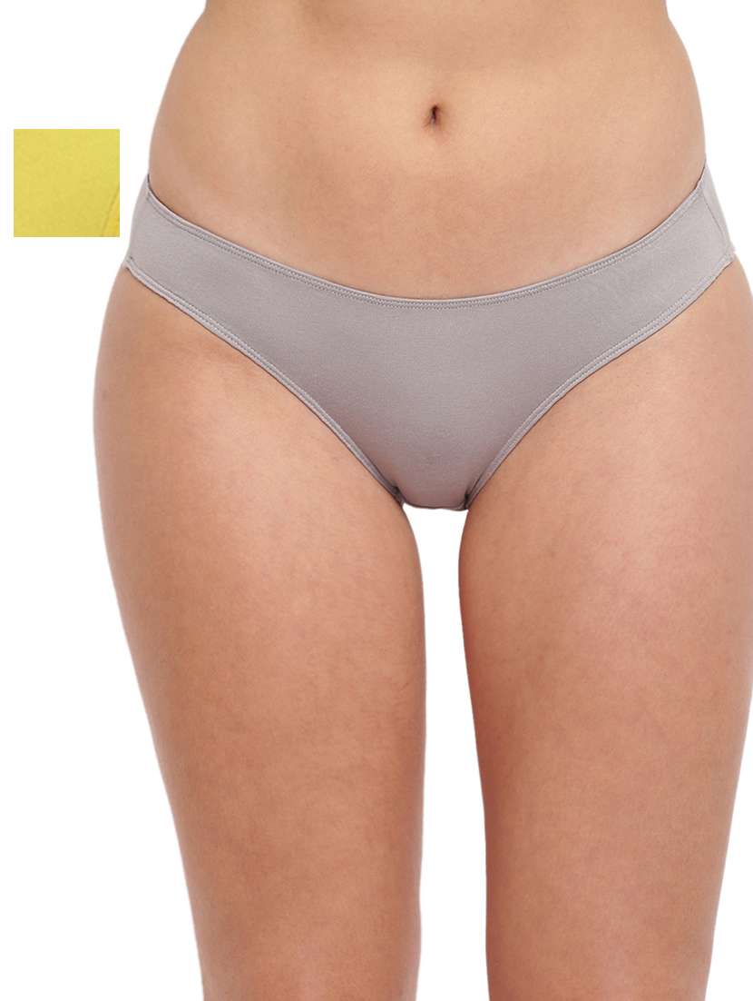 women solid low rise bikini combo