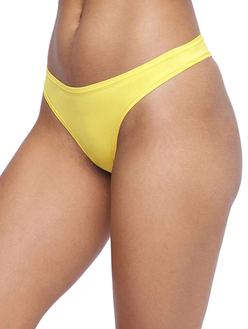 women solid low rise bikini combo - 21679384 -  Standard Image - 3