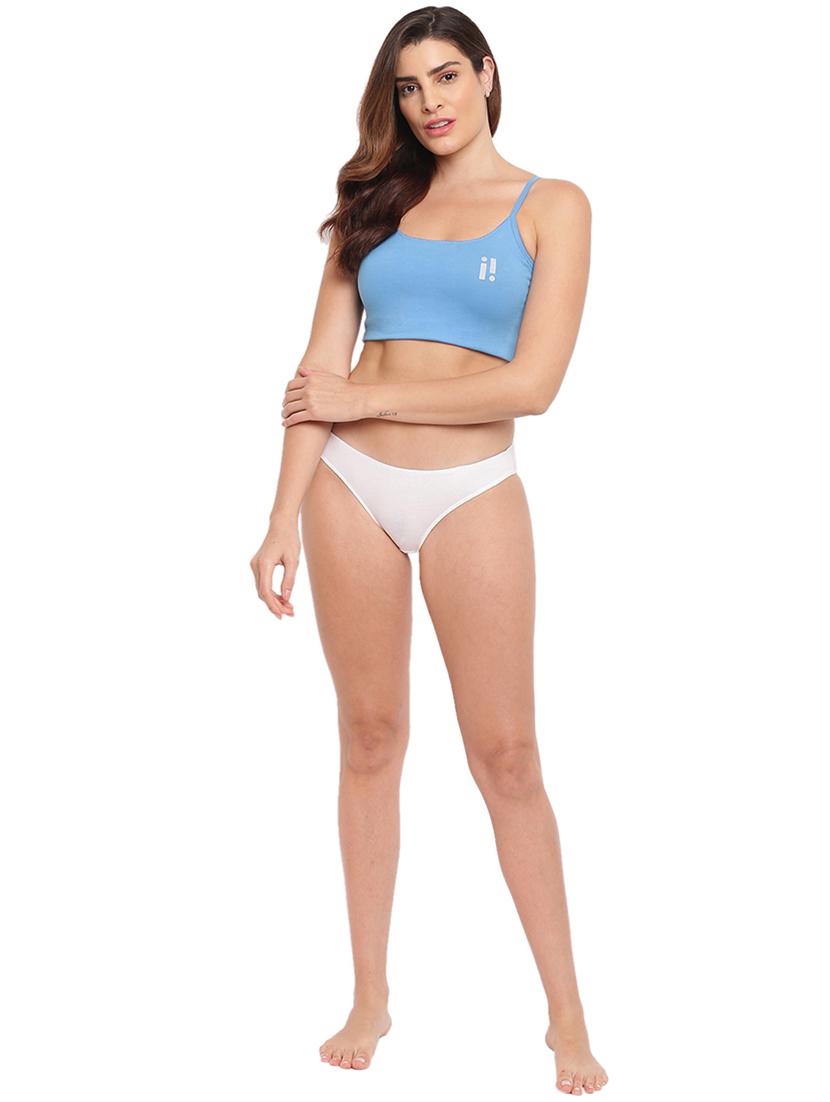 white cotton blend bikini panty - 21679418 - Standard Image - 3
