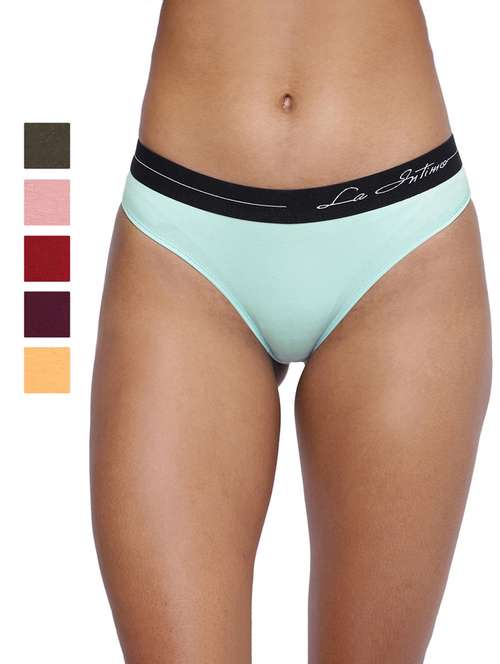 women pack of 6 solid low rise panty  - 21679442 -  Standard Image - 0