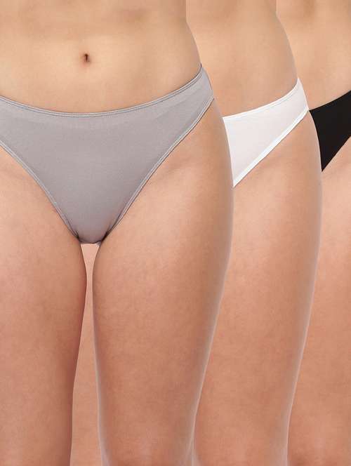 women pack of 3 solid mid rise panty  - 21679451 -  Standard Image - 0