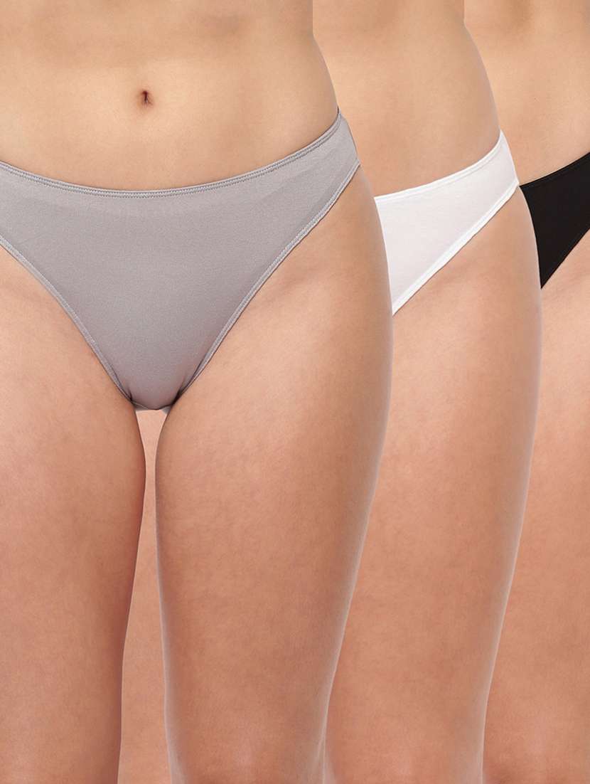 women pack of 3 solid mid rise panty  - 21679451 -  Zoom Image - 0