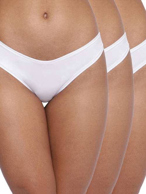 women pack of 3 solid mid rise panty 