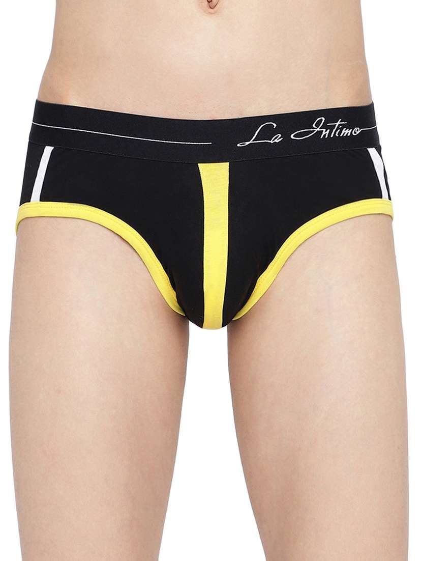 men color block low rise hipster briefs 