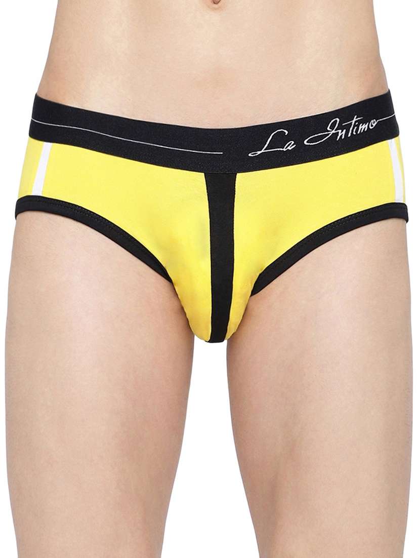 men color block low rise hipster briefs 