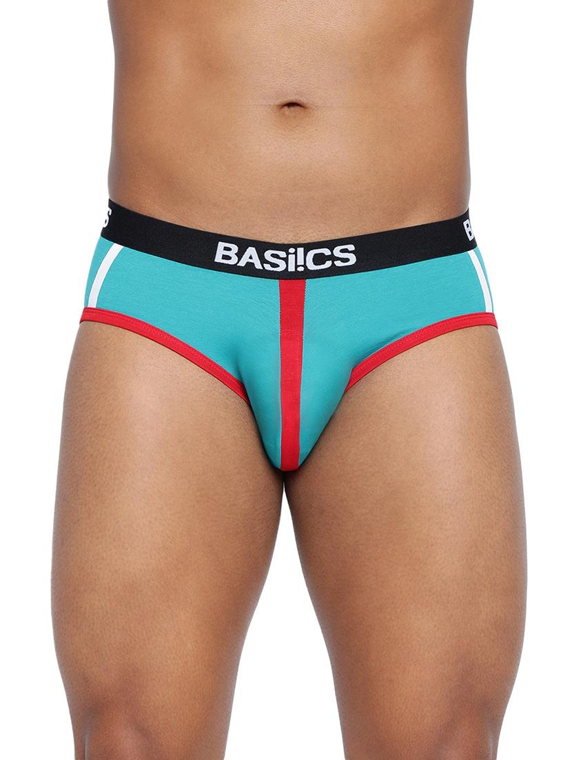 men color block low rise hipster briefs