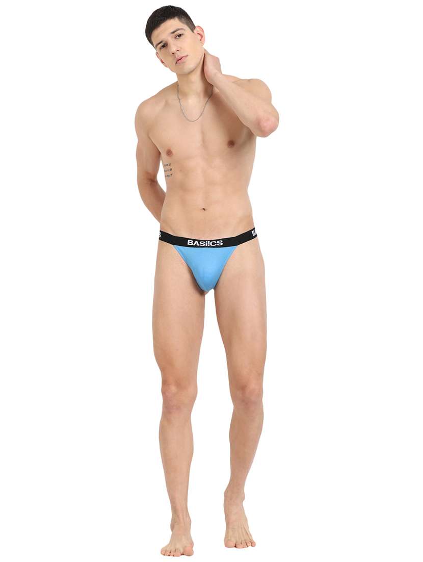 men solid low rise thongs briefs - 21679598 -  Standard Image - 3
