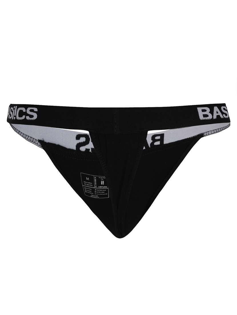 men solid low rise thongs briefs - 21679599 -  Standard Image - 3