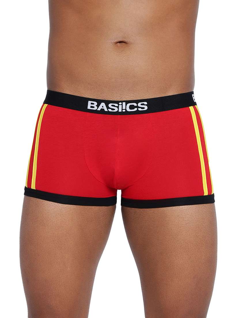 men solid low rise trunks