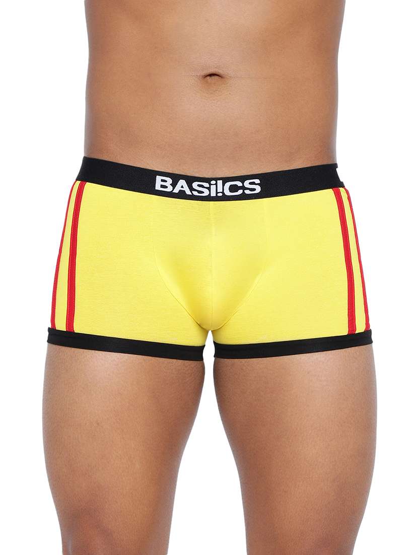 men solid low rise trunks