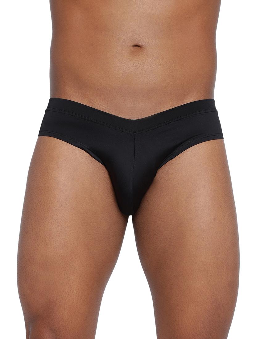 men solid low rise hipster briefs