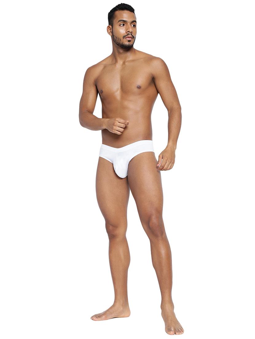 men solid low rise hipster briefs - 21679619 - Standard Image - 3