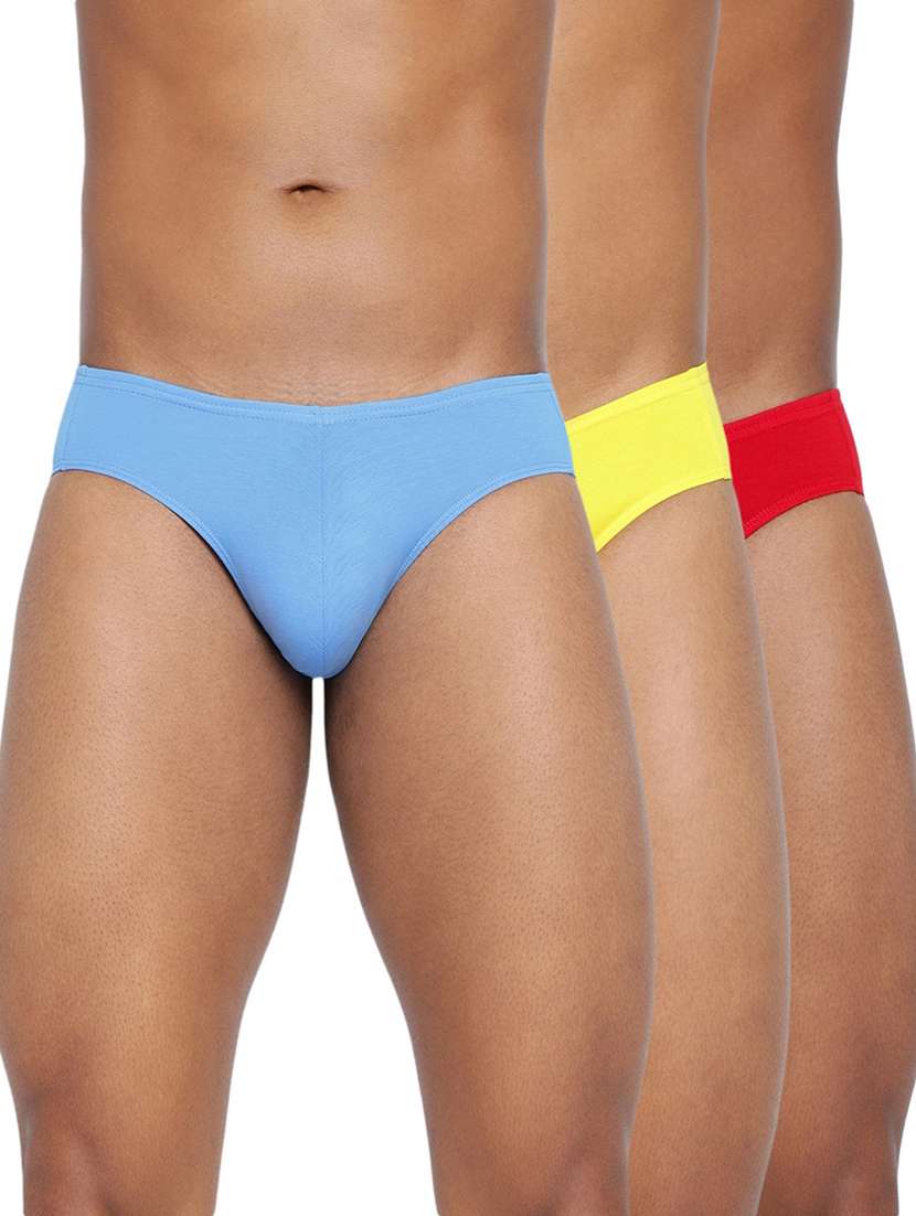 multi colored 95% cotton 5% spandex brief