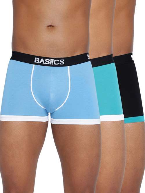men solid low rise trunks combo - 21679666 -  Standard Image - 0