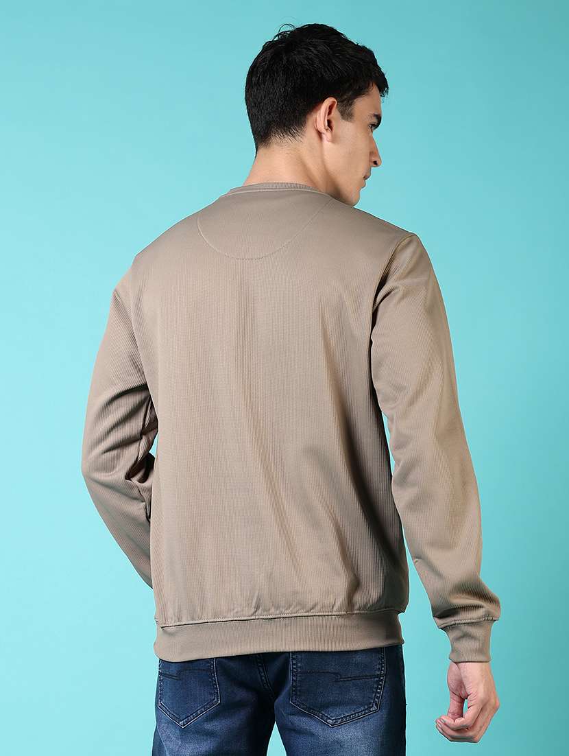 men solid long sleeve sweatshirt - 21679750 -  Standard Image - 3