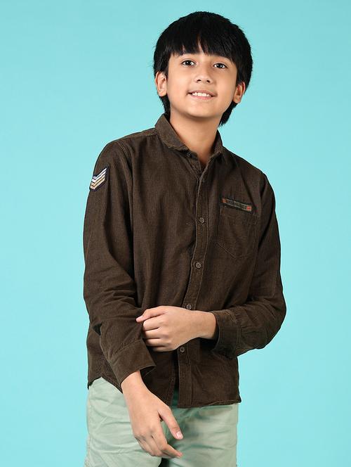 boys solid long sleeve shirt - 21679762 -  Standard Image - 0