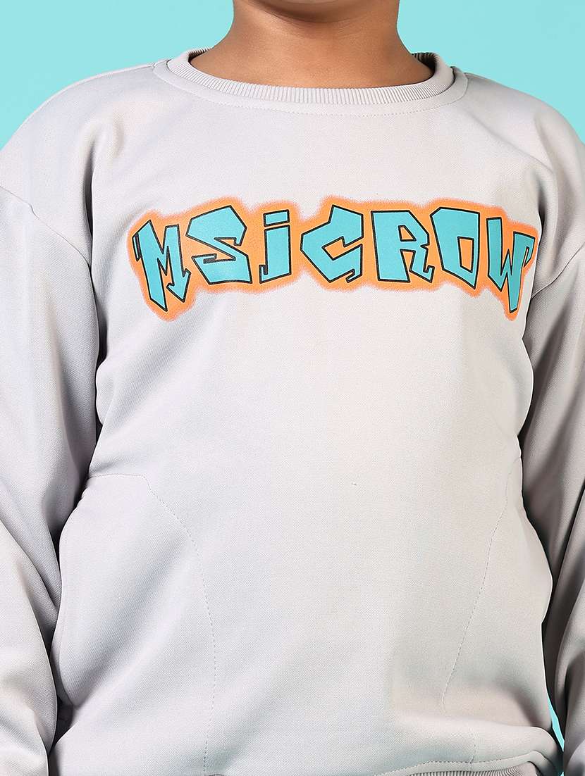 men printed long sleeve round neck sweatshirt - 21679764 -  Standard Image - 3