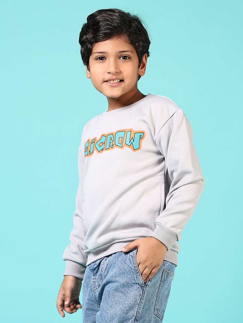 men printed long sleeve round neck sweatshirt - 21679764 -  Standard Image - 5