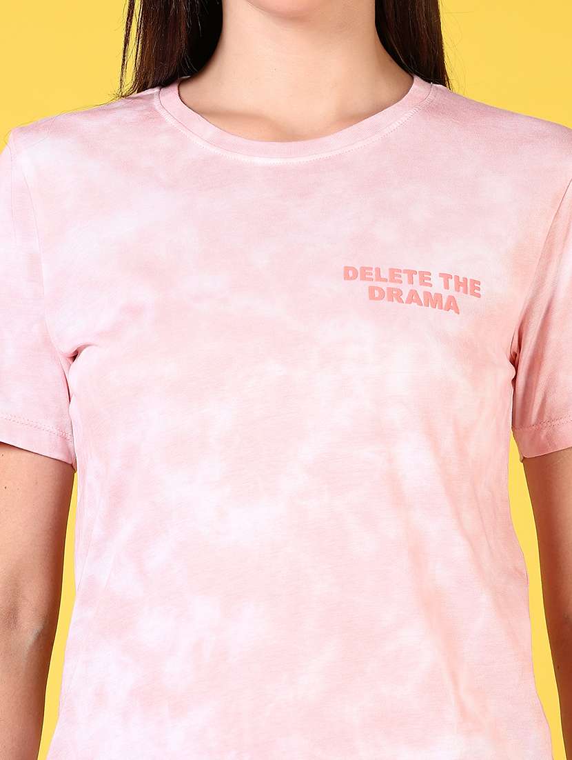 women solid round neck t-shirt - 21679806 -  Standard Image - 5