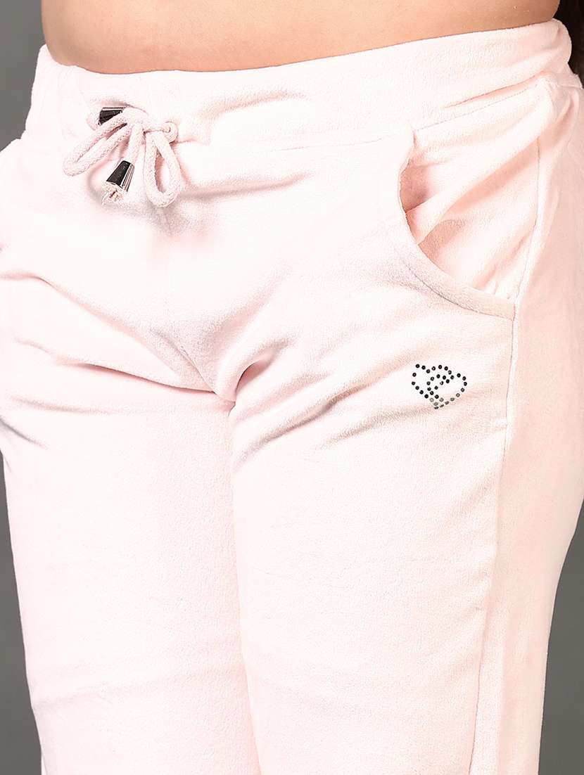 girls solid mid rise winter wear pyjama  - 21679813 -  Standard Image - 5