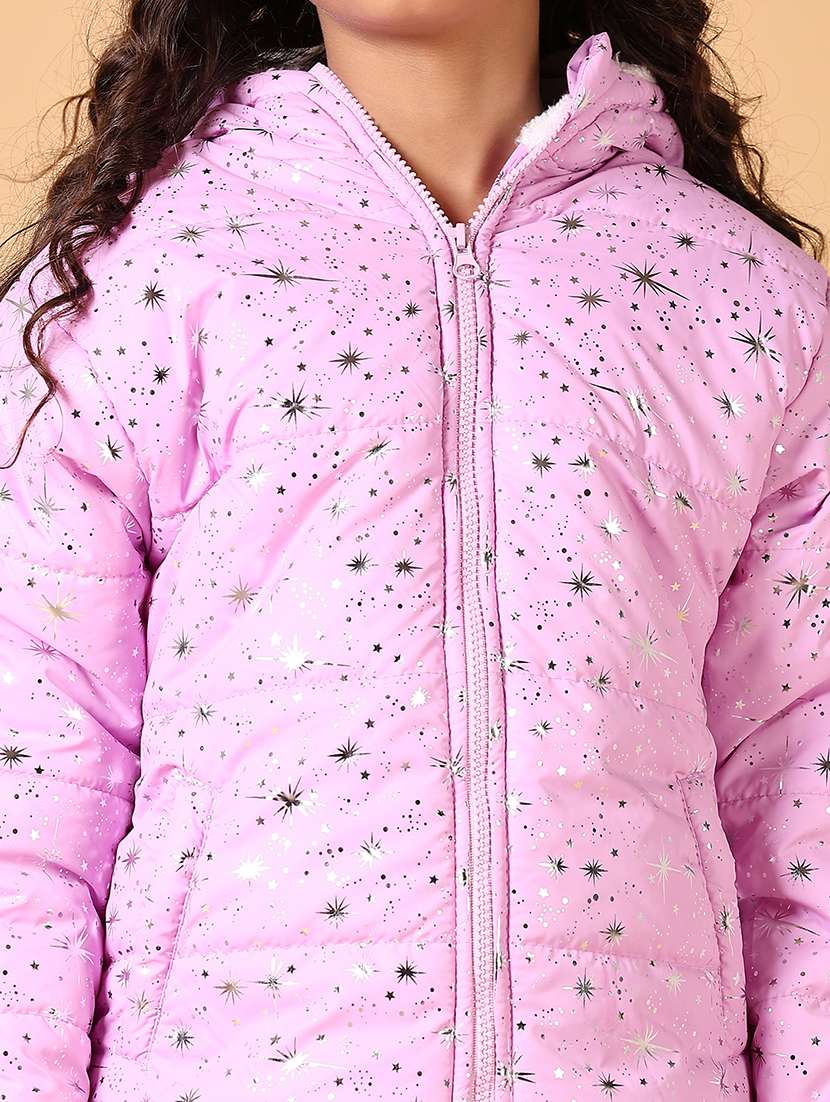 girls quilted long sleeve jacket - 21679963 -  Standard Image - 5