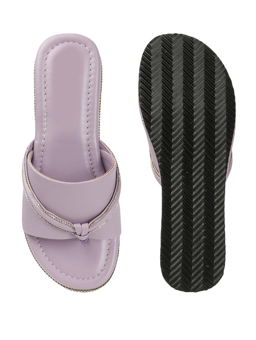 women lavender slip on wedges - 21679995 - Standard Image - 3