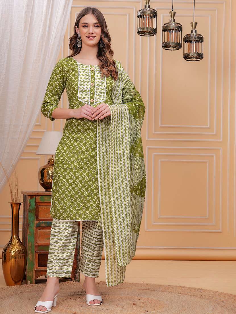 women three quarter sleeve suit set - 21680364 - Zoom Image - 0