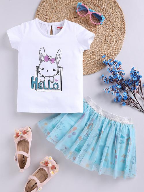 girls printed top and skirt set - 21680738 -  Standard Image - 0