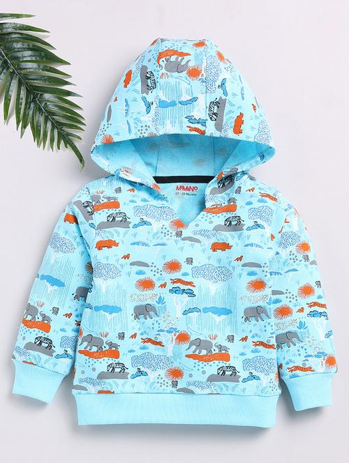 kids printed long sleeve hooded sweatshirt - 21680899 -  Standard Image - 0