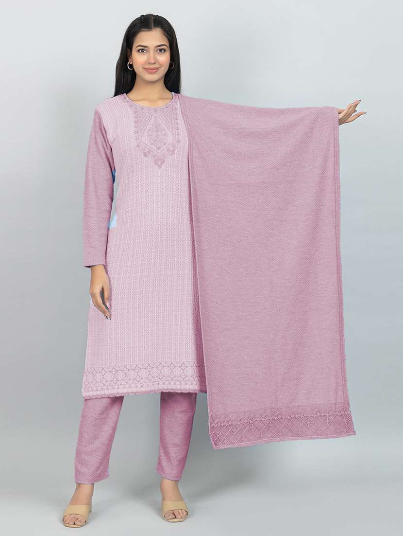 women self design long sleeve suit set