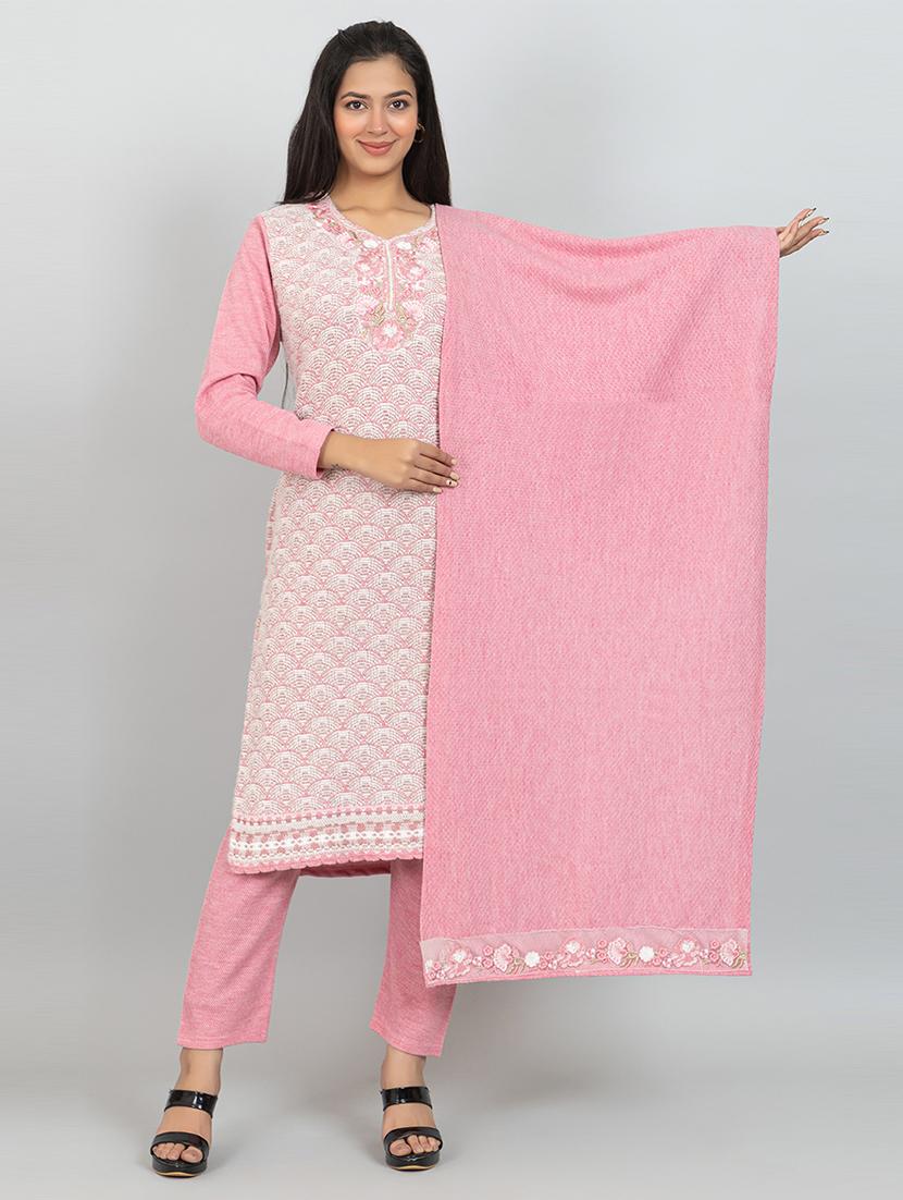 women self design long sleeve woollen suit set - 21680910 - Zoom Image - 0