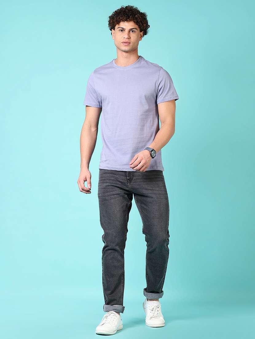 men solid short sleeve t-shirt - 21681047 -  Standard Image - 3