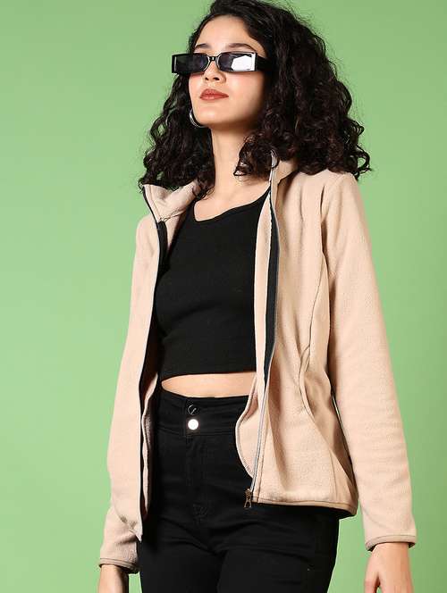 women solid long sleeves sweatshirt - 21681152 -  Standard Image - 0