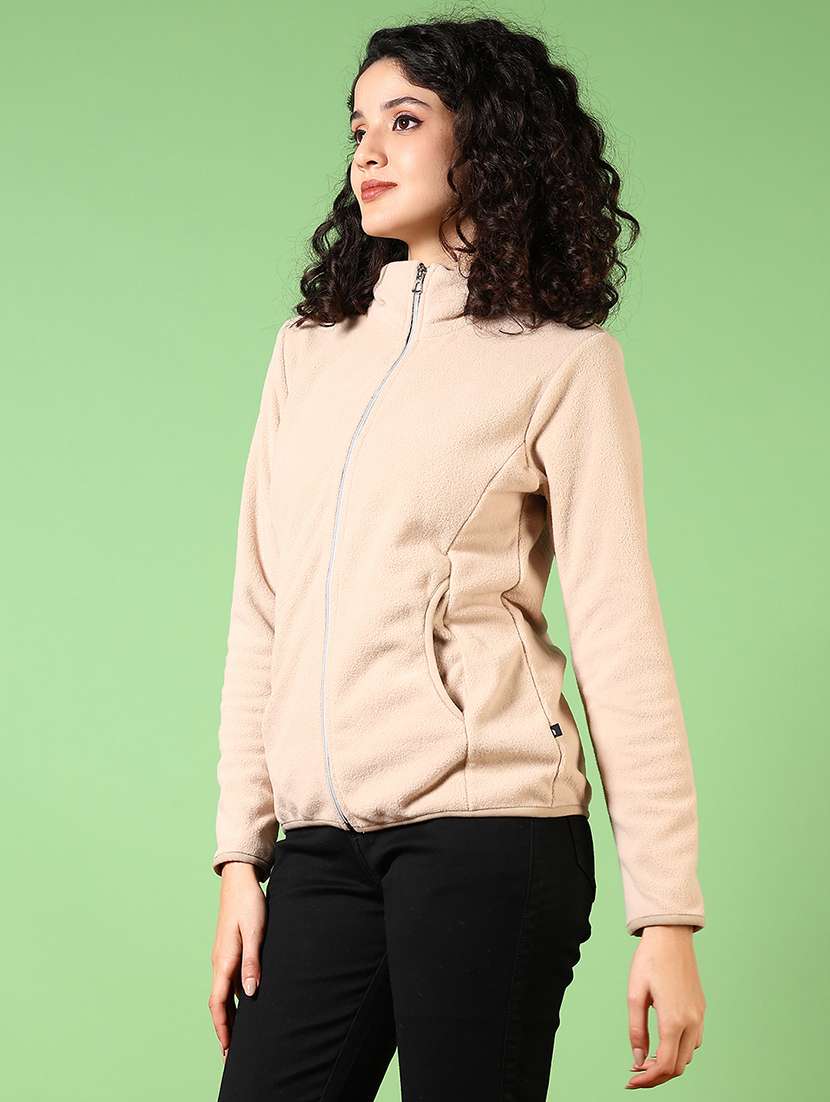 women solid long sleeves sweatshirt - 21681152 -  Standard Image - 5