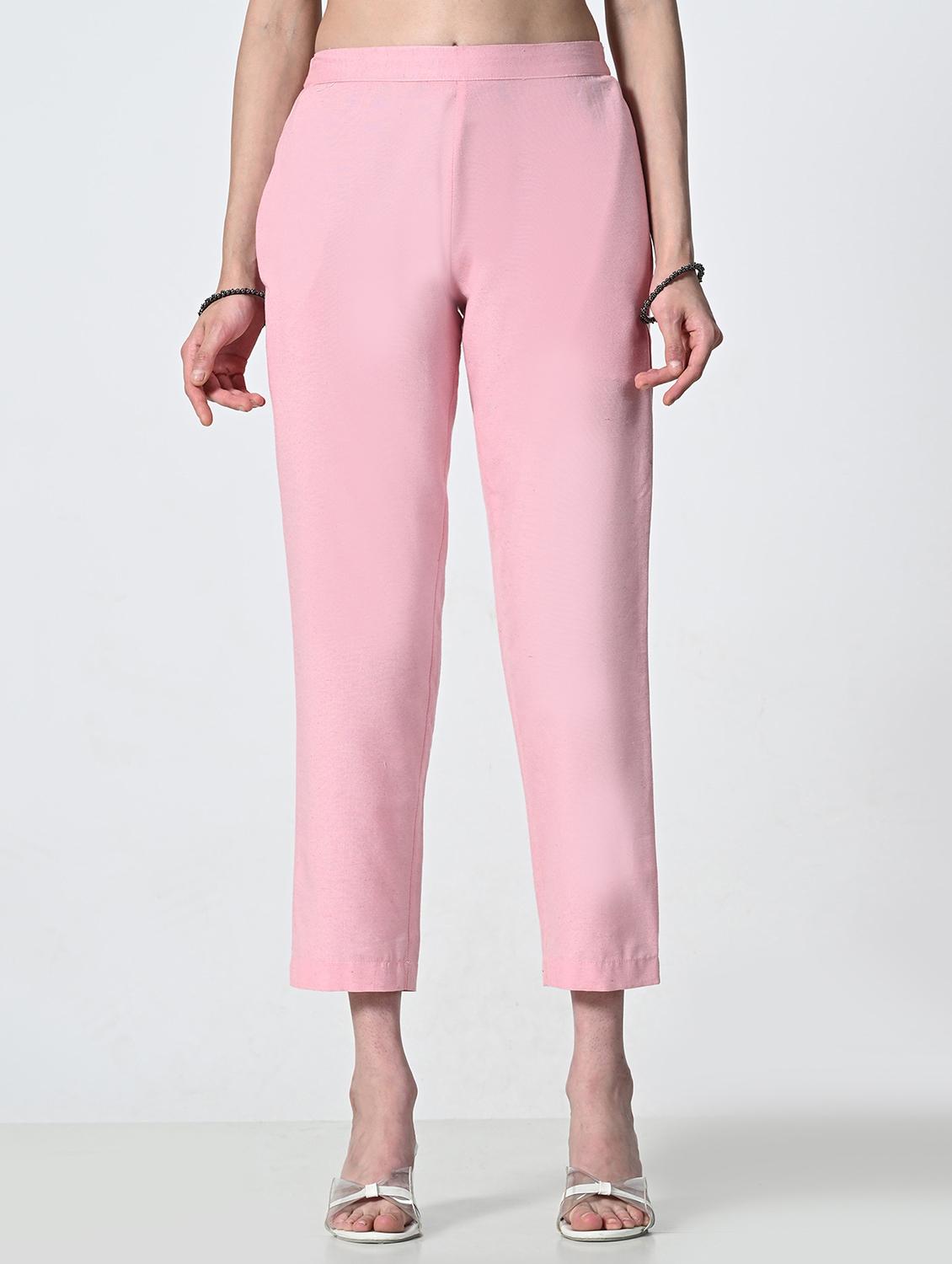 women solid cigarette trouser - 21681176 - Zoom Image - 0