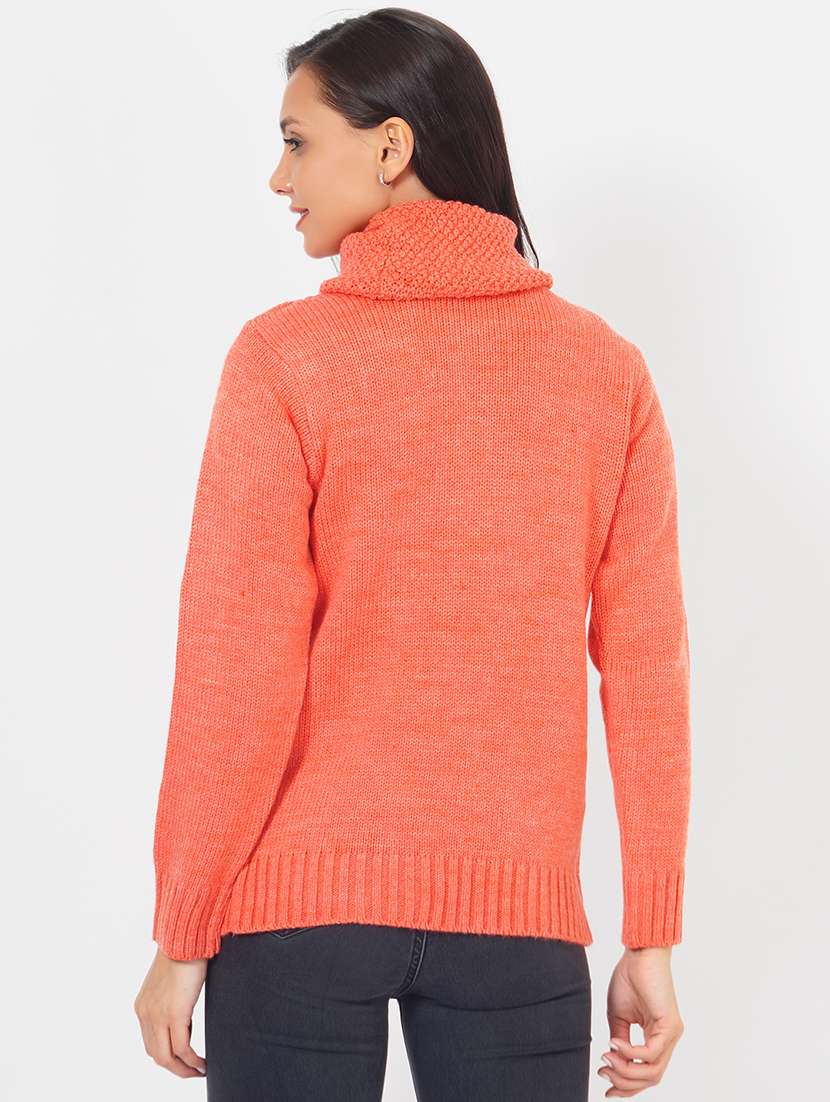 women self designed long sleeves pullover - 21681863 - Standard Image - 3