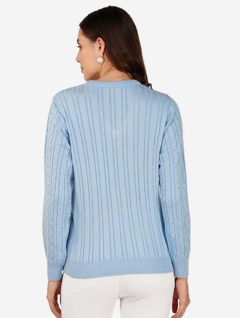 women embellished long sleeves pullover - 21681875 -  Standard Image - 3
