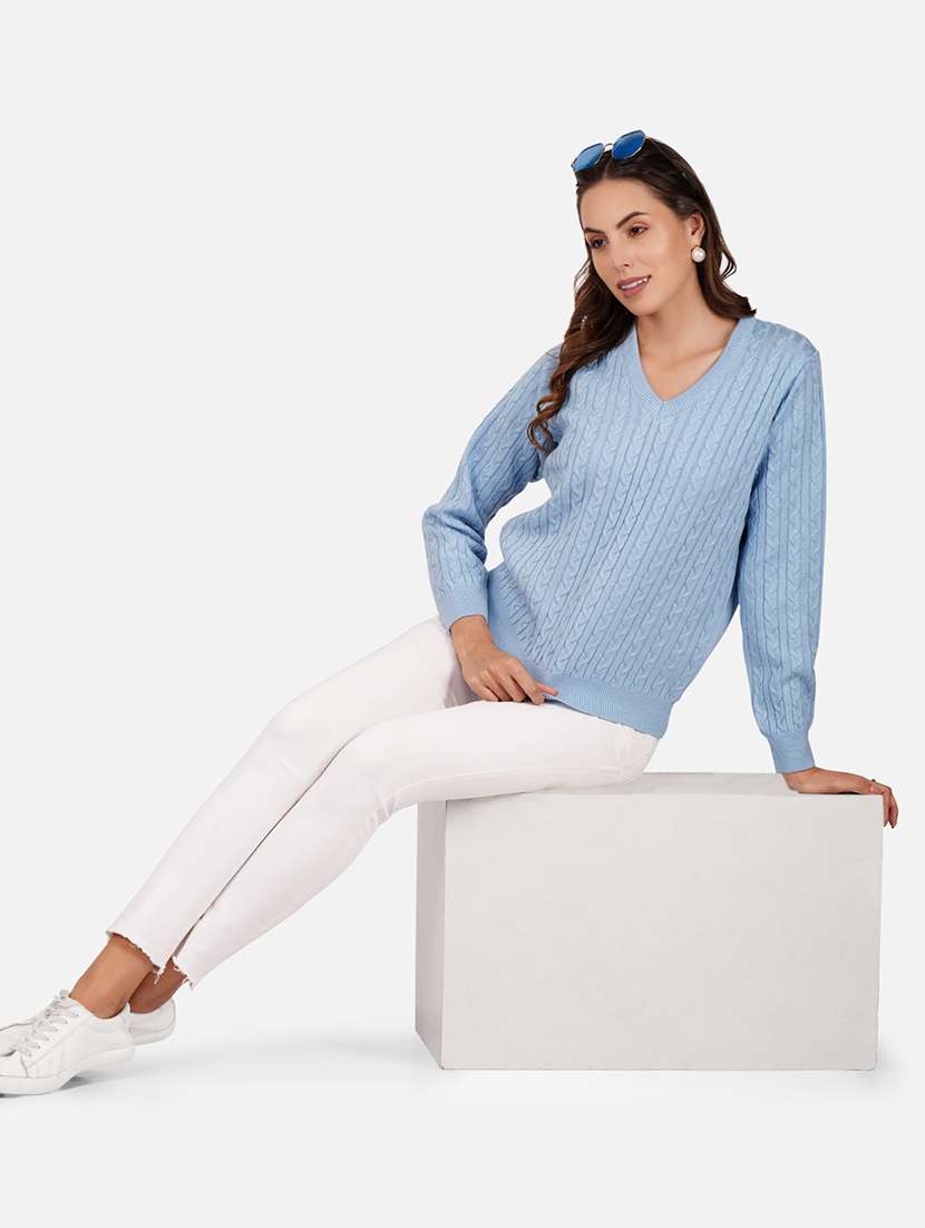 women embellished long sleeves pullover - 21681875 -  Standard Image - 5