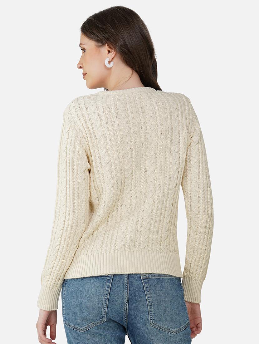 women self designed long sleeves pullover - 21681883 - Standard Image - 3