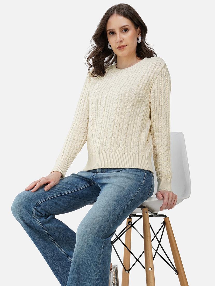women self designed long sleeves pullover - 21681883 - Standard Image - 5