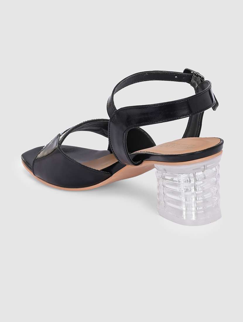 women black snkle strap sandal - 21681899 -  Standard Image - 3
